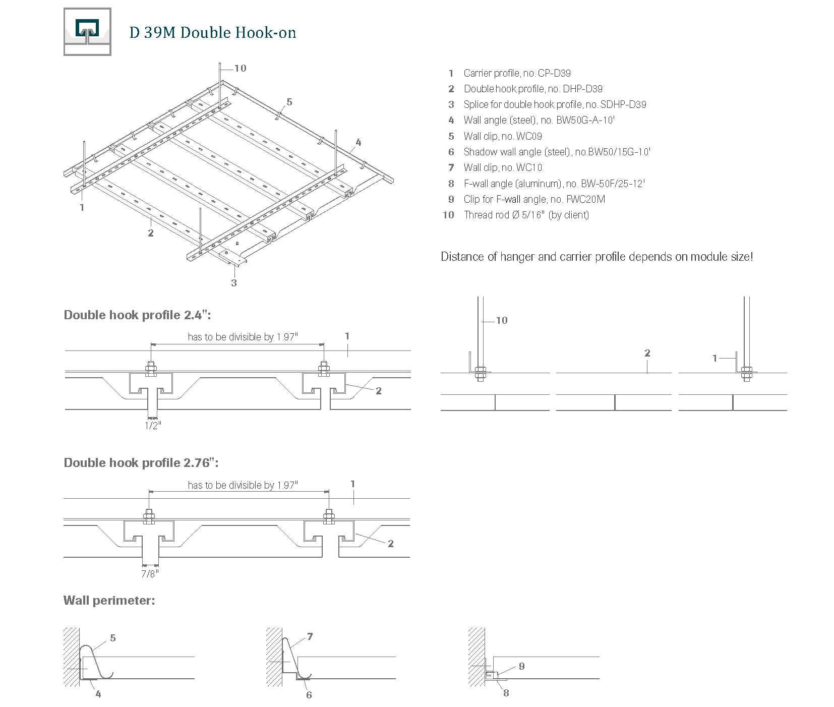 D 39M Double Hook-on